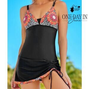 Aleumdr Swimdress One Piece One Piece Swimsuit Size XL